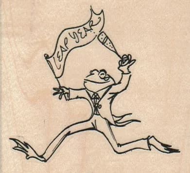 Leap Year Frog 2 3/4 X 2 1/2