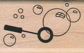 Wand Blowing Bubbles 1 1/4 X 2
