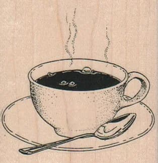 Hot Tea Or Coffee 2 1/4 X 2 1/4