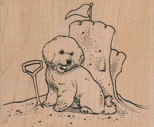 Bichon Sand Castle 4 1/4 X 3 1/2