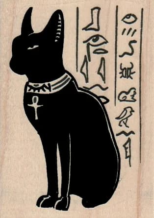 Cat Hieroglyphics 2 1/4 X 3