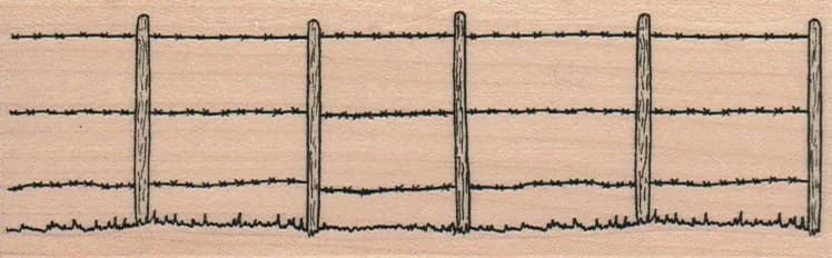 Barb Wire Fence 1 3/4 X 5