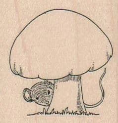 Toadstool Mouse 1 3/4 X 1 3/4