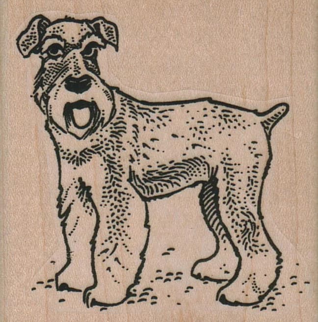 Dog Panting 2 1/4 X 2 1/4