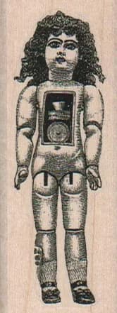 Steampunk Girl/doll 1 1/4 X 3