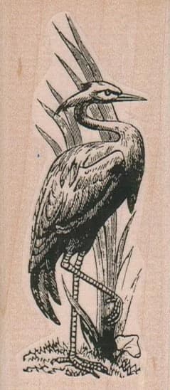 Waterbird On One Foot 1 3/4 X 3 3/4