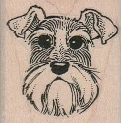 Floppy Eared Dog Face 1 3/4 X 1 3/4