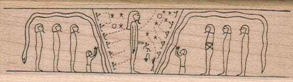 Egyptian Scene 1 1/4 X 4