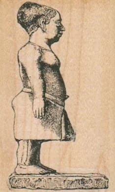 Egyptian Dwarf Statue 2 X 3