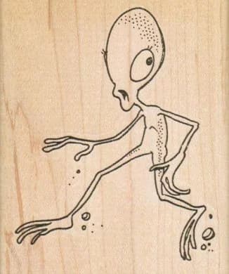 Alien Running Scared 2 3/4 X 3 1/4