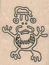 Petroglyph - Cosmic Frog 1 1/4 X 1 1/2