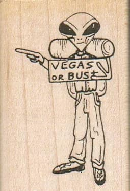 Alien Hitchhiker/vegas/small 1 3/4 X 2 1/2