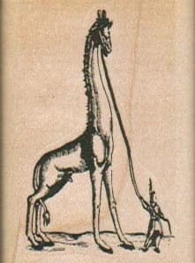 Giraffe And Handler 1 1/2 X 2