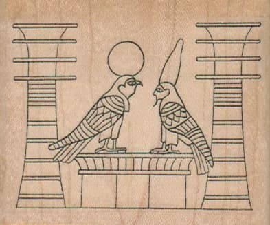 Egyptian Bird Gods 2 3/4 X 2 1/4