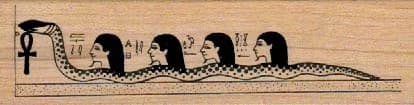 Egyptian Snake Gods 1 1/4 X 4 1/4