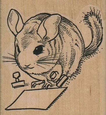 Stamping Chinchilla 2 1/2 X 2 3/4