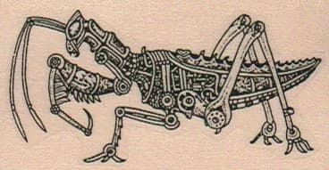 Steampunk Praying Mantis 1 1/2 X 2 1/2