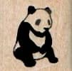 Panda Sitting 3/4 X 3/4