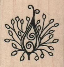 Fancy Flower Closed 1 1/2 X 1 1/2