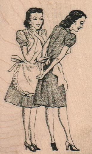 Ladies In Aprons 2 1/4 X 3 1/2