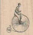 Small Man On Big Wheel Bike 1 1/4 X 1 1/4