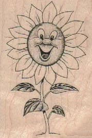 Happy Sunflower 2 X 2 3/4