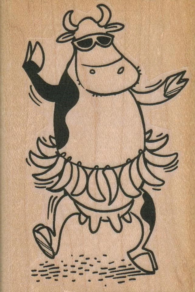 Banana Cow Dancer 2 1/4 X 3 1/4