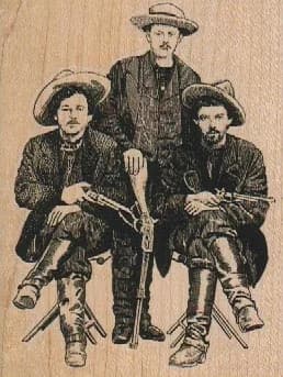 Three Cowboys 2 3/4 X 3 1/2