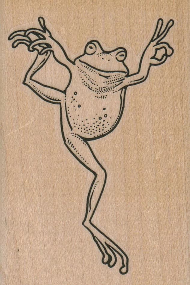 Posing Frog 2 1/4 X 3 1/4