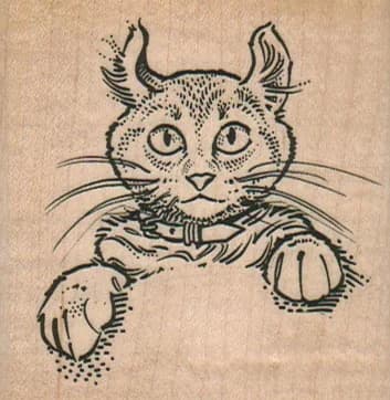 Cat With Collar 2 1/2 X 2 1/2