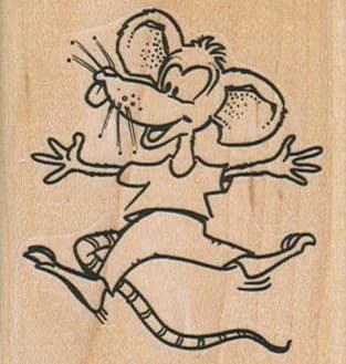 Happy Mouse 2 1/4 X 2 1/4