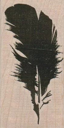 Feather Silhouette 2 1/4 X 4 1/4