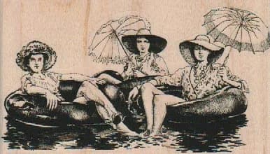 3 Women In Tubes 4 X 2 1/4