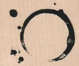Coffee Ring Stain 2 3/4 X 2 1/4