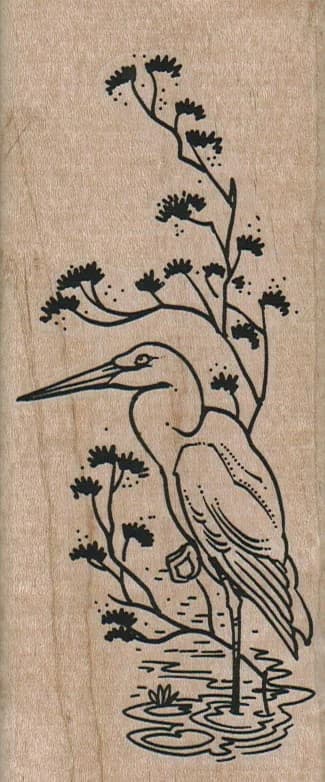 Crane On One Leg 2 1/4 X 5 1/4