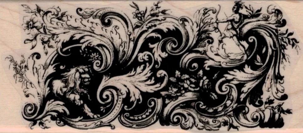 Victorian Flourish 2 1/4 X 5