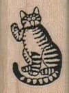Striped Cat 3/4 X 1