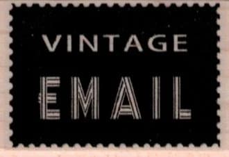 Vintage Email 1 1/4 X 1 3/4