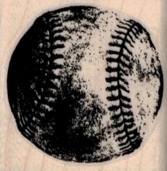 Grungey Baseball 1 3/4 X 1 3/4