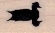 Reflected Duck Silhouette 3/4 X 1