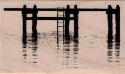 Pier Or Dock Silhouette 1 3/4 X 2 34