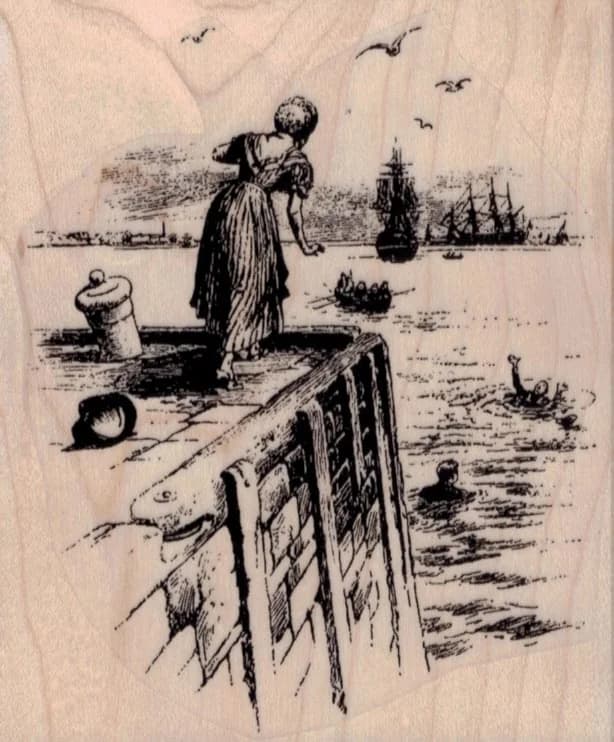 Lost At Sea 3 1/4 X 3 3/4