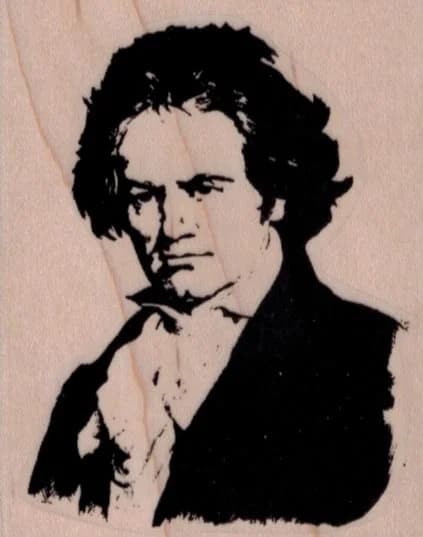 Beethoven 2 1/4 X 2 3/4