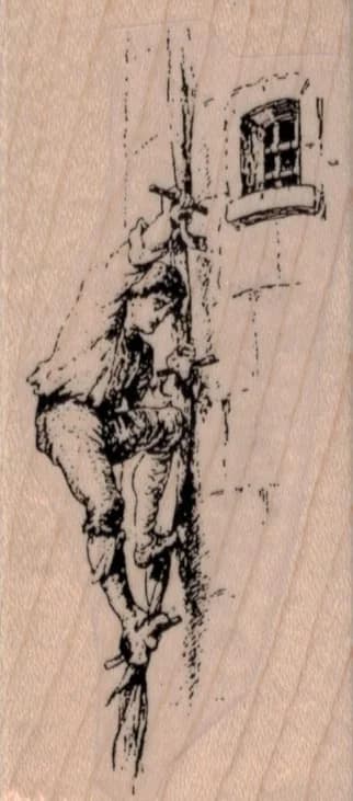 Man Climbing Tower 1 3/4 X 3 3/4