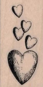 Hearts By Cat Kerr 1 X 1 3/4