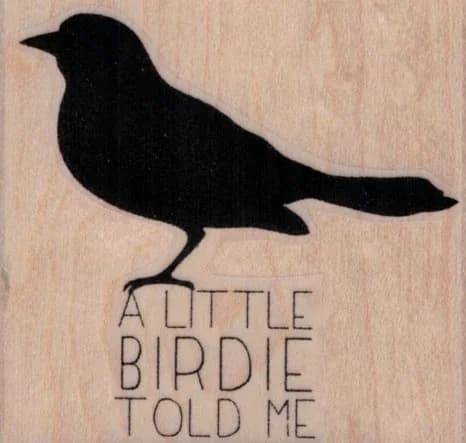 A Little Birdie 2 1/2 X 2 1/4