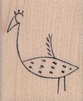 Stylized Bird 1 1/2 X 1 3/4