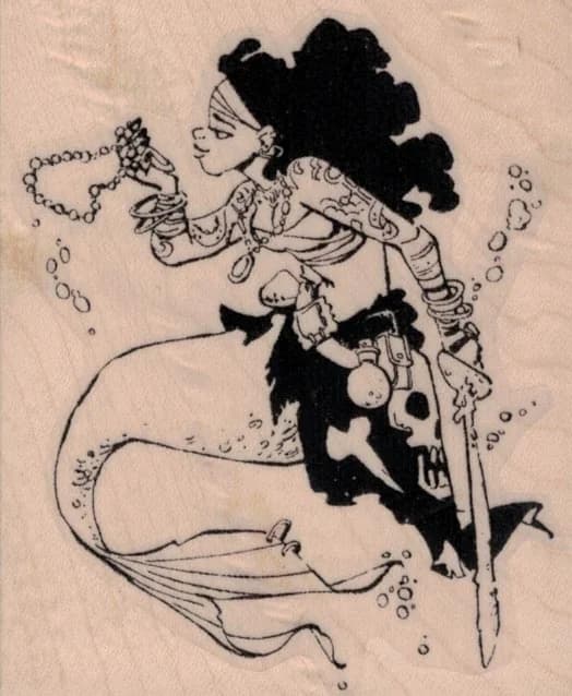 Miss Jessica Mermaid By Brian Kesinger 2 3/4 X 3 1/4
