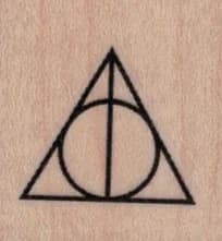 Deathly Hallows Symbol 1 1/4 X 1 1/4