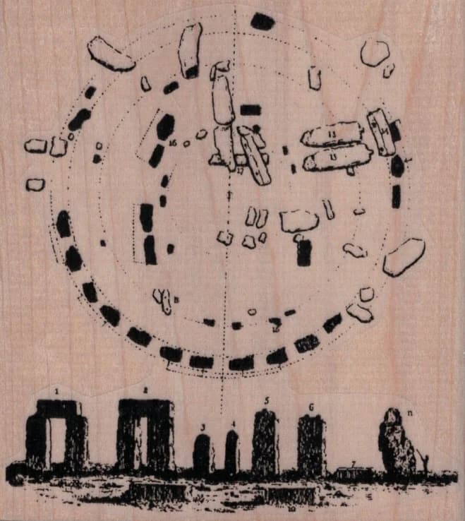 Stonehenge Schematic 3 1/2 X 3 3/4